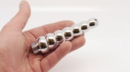 Banoch | klysma voor douche slang aluminium - metaal - oplopend geribbeld — thumbnail 3