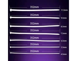 7-delige penisplug dilator set - penis plug - Siliconen urethtrale plug - Plasbuis stimulator - Medical play - 4.5 t/m 11/5MM - Mannelijke masturbator