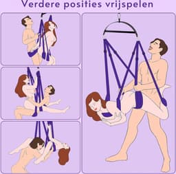 ALLGoods. Sex Schommel - Sex Swing Extra Stevig – Seksschommel – Seksspeeltjes voor Koppel – Seks Schommel BDSM – Erotiek Toys - Sex Sling – Love Swing – Discreet Verpakt – Paars — thumbnail 5