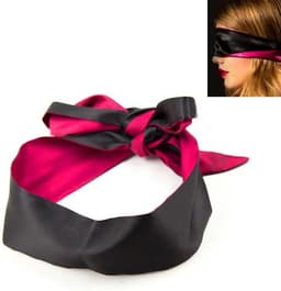 Nina’s Giftshop® Zijden Blinddoek BDSM – Erotische Blinddoek – Zwart & Bordeaux – Zachte Blinddoek voor Koppels – Seksspeeltje voor Volwassenen – Valentijn Cadeau – Cadeau voor Hem & Haar — thumbnail 1