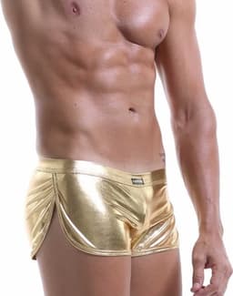 Ondergoed GOLDY - Herenlingerie - Erotische kleding voor mannen - Sexy - Heren - Lingerie- Onderbroek - Boxershort - Goud - Glimmend — thumbnail 2