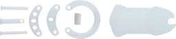 Banoch | Cockcage White | siliconen | witte Chastity Cage met 5 ringen | small / medium — thumbnail 13