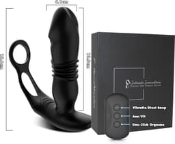 IntiMate® P SpotMaster - Prostaat Stimulator voor Mannen - Anale Vibrator met Dubbele Penisringen - 3 in 1 Buttplug voor Mannen - Seksspeeltje voor Mannen - Vibrerende Dildo met Penisring - Prostaat Massager Sex Toys voor Mannen - Stotende Buttplug — thumbnail 13