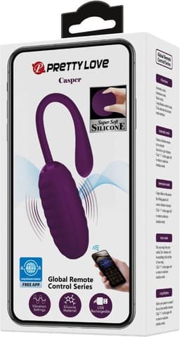 PRETTY LOVE - CASPER PAARS OPLAADBAAR VIBREREND EI | VIBRATOR | VIBRATOR MET APP | VIBRATOR VOOR VROUW | SEKSSPEELTJES VOOR KOPPELS | SEX TOYS VOOR KOPPELS — thumbnail 2