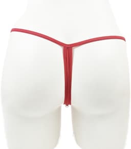 BamBella ® - Sexy kralen String - Mini kort Rood open kruis - Erotische lingerie - Dames sexy ondergoed — thumbnail 2