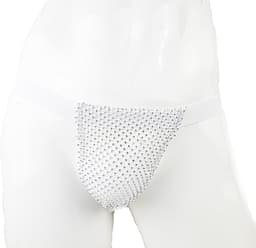 BamBella® Slip doorzichtig voor mannen - XS - string steentjes gaten Erotische Sexy Lingerie Heren - mannen ondergoed — thumbnail 1