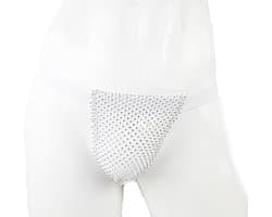 BamBella® Slip doorzichtig voor mannen - XS - string steentjes gaten Erotische Sexy Lingerie Heren - mannen ondergoed