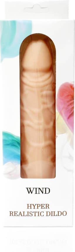Bossoftoys - Wind - Cyberskin materiaal - Mega soepele grote Realistisch Dildo - 19,5 cm - Dia 2,5 / 4 cm - 44-0009 — thumbnail 3