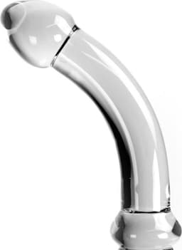 Glazen Dildo Curve - transparant — thumbnail 2