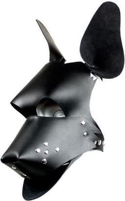 Honden Masker voor Puppy Play en Pet Play - verstelbaar — thumbnail 2