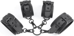 INTOYOU BLACK SHADOW - Wrist And Ankle Cuffs Set Vegan Leather — thumbnail 2