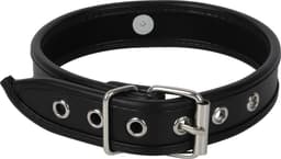 Banoch - Collar of O black - Zwart Pu Leer - halsband bdsm — thumbnail 3