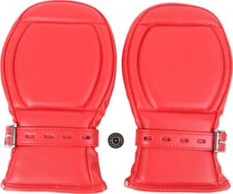 Banoch - Bondage Mittens - PU Leer - Rood - bdsm — thumbnail 2