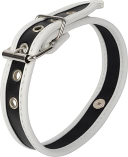 Banoch - Collar of O White - wit pu leer - halsband bdsm — thumbnail 2