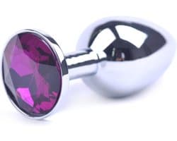 ButtPlug Metallic Paars - Ideaal voor beginners - Dildo - Stimulerend voor vrouwen - Stimulerend voor mannen - Spannend voor koppels - Sex speeltjes - Sex toys - Erotiek - Bondage - Sexspelletjes voor mannen en vrouwen - Seksspeeltjes