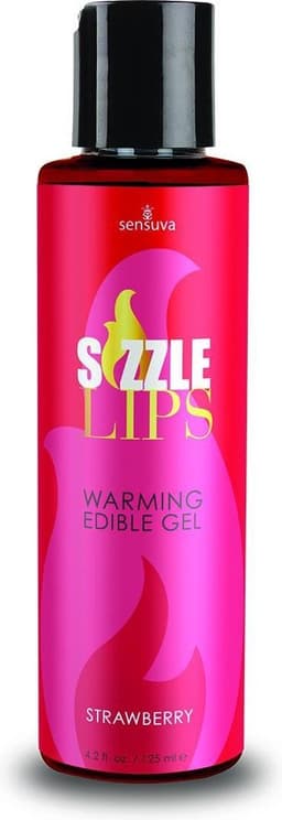 Sensuva - Sizzle Lips Verwarmende Eetbare Gel Aardbei 125 ml — thumbnail 7