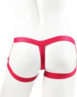 BamBella ® - Maat S/M Sexy Erotische bondage Lingerie Heren onderbroek Rood mannen boxer — thumbnail 4