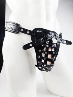 BamBella ® - Kuisheidskooi voor mannen - Kuisheids gordel man penis kooi Strap band bondage — thumbnail 2
