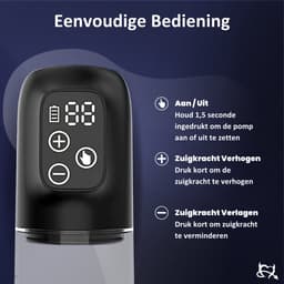 Toys Hub® Automatische Penispomp MAX - Met 3 Penisringen & Ebook - Elektrisch - USB Oplaadbaar - LED Scherm - Sex Toys voor Mannen - Penis Vergroter – 20 CM — thumbnail 3