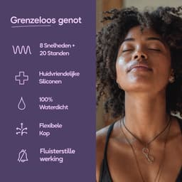 Eva® Personal Massager - Magic Wand - Vibrator voor Vrouwen - Krachtige Clitoris Stimulator - 75% Intensere Stimulatie - 20 Standen - Fluisterstil - Sex Toys voor Vrouwen - Seksspeeltjes - Cadeau voor Vrouw - Sensuele Audio - Lavender Purple — thumbnail 2