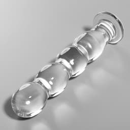 NEBULA SERIES BY IBIZA - MODEL 10 DILDO BOROSILICATE GLASS 16.5 X 3.5 CM CLEAR | ANALE PLUG | BUTTPLUG | GLAS ANALE PLUG | SEX TOYS VOOR VROUWEN | SEX TOYS VOOR MANNEN | SEX TOYS VOOR KOPPELS — thumbnail 3