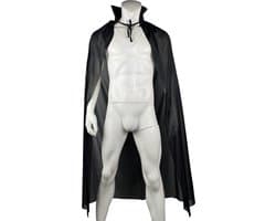Doorschijnende Cape - BDSM - Erotisch - SM Meester - Heren Lingerie - Rollenspel Outfit - Clubwear - Transparant - Vampier - Tovenaar - Halloween