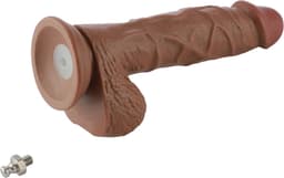 Dildo EZfunLok voor Auxfun Plus Seksmachine Bruin 21 cm — thumbnail 14