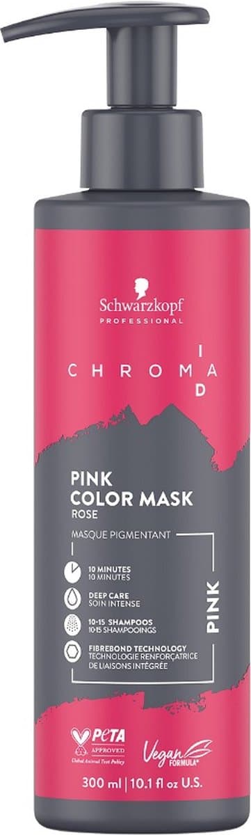 Schwarzkopf - Chroma ID Bonding Pink Color Mask - 300ml — afbeelding 1