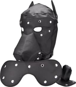 N12240 – Power Escorts Dog Mask – BDSM Masker — thumbnail 1