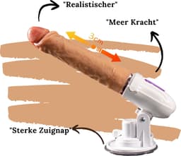 TipsToys® Seksmachine Vibrator - Stotende Sexmachine - Dildo Seksspeeltje Sex Toys voor Vrouwen - Trust functie - Op en Neer - Sex Toys voor mannen — thumbnail 5