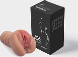 Aii 3D Realistisch Masturbator + Opbergtas - Masturbator voor man - Pocket Pussy - Sex toys voor mannen - Licht Getint — thumbnail 3