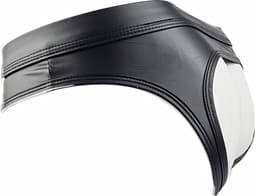 BamBella ® Slip Onderbroek - Maat S - MAT glans - Zwart BDSM kleding erotische heren kleding — thumbnail 2