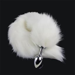 *** Fluffy Fox Tail Butt Plug - Sexspeeltjes - Vossen staartje - Slaapkamer Spannend - Partner Kinky - van Heble® *** — thumbnail 1