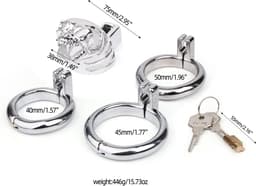 BRUTUS Goth Cage - Chastity Cage Kuisheidskooi - Zink — thumbnail 4