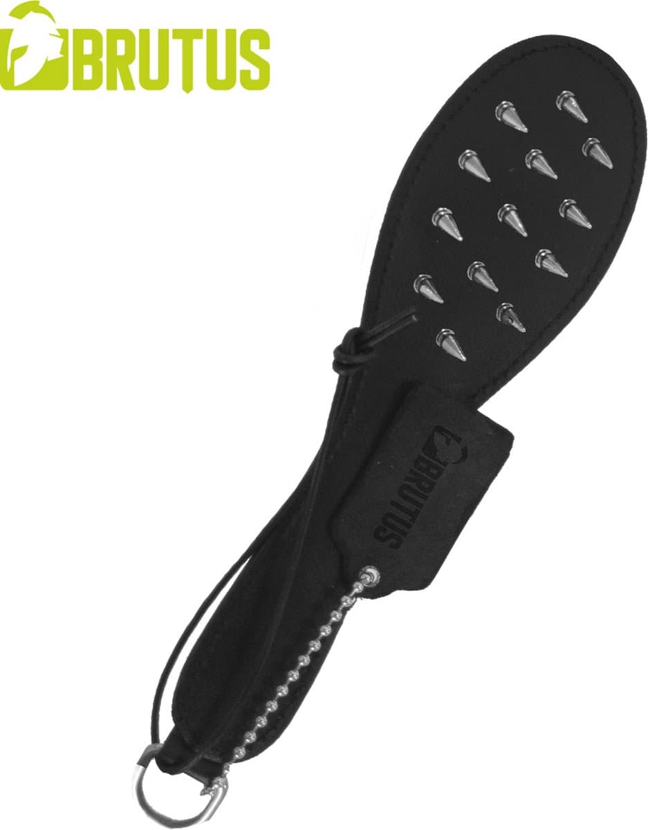 BRUTUS LEATHER - Hellraiser Peddel met Spijkers - Zwart — afbeelding 1