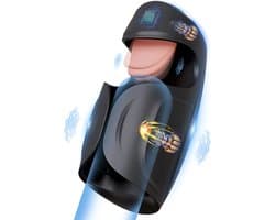 Automatische blowjob masturbator heren - Met realistische tong - Past om iedere penis - Penis stimulatie - Hevige orgasmes - 10 lik standen - 10 vibratiestanden