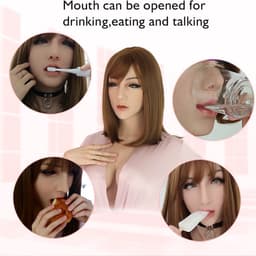Siliconen borsten- siliconen gezicht-Crossdresser-Travestie- Vrouwen gezicht- Female Face-Travestiet-Cosplay — thumbnail 5