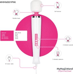 MyMagicWand - Magic Wand Vibrator - Ook Voor Massages - Oplaadbaar - Wandvibrator - Vibrator - Vibrators voor Vrouwen - Sex Toys voor Vrouwen - Vibrators - Roze — thumbnail 2