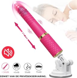 Stotende Dildo – Prostaat Stimulator - Neukmachine voor Mannen - Dildo Mannen Anaal Vibrerende - Bewegende Dildo - Sexmachine Dildo - Prostaat Vibrator Mannen Stotend - Dildo Anaal Groot – 100% Waterdicht — thumbnail 3