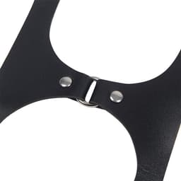 Subblime - Full Body Harnas With Leather Buckles Black One Size — thumbnail 2