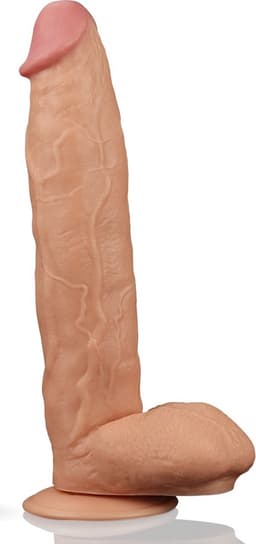 Legendarische Realistische XXL King Size Dildo 30 cm lang en 6.0 cm dik - Levensechte Grote Dildo 30 cm lang - Realistische dildo met balzak en stevige zuignap - Realistische Dildo Met Zuignap en Balzak — thumbnail 11