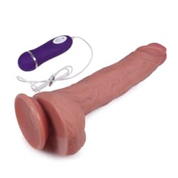 Handful Dildo Vibrator voor Vrouwen – Siliconen Vibrator Afstandsbediening – Realistische Vibrator met Zuignap 22.5 cm - Huidkleurig — thumbnail 7