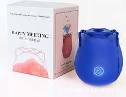 Akindo - blauw - vibrator 10 standen - waterproof - sex - sex toys - sex toys voor vrouwen en koppels - clitoris zuigend vibrerend speeltje - voor vrouwen Sucking Vibrator, Clitoral Suction, Clot Clitoris, Nipple Stimulator - roos bloem — thumbnail 5