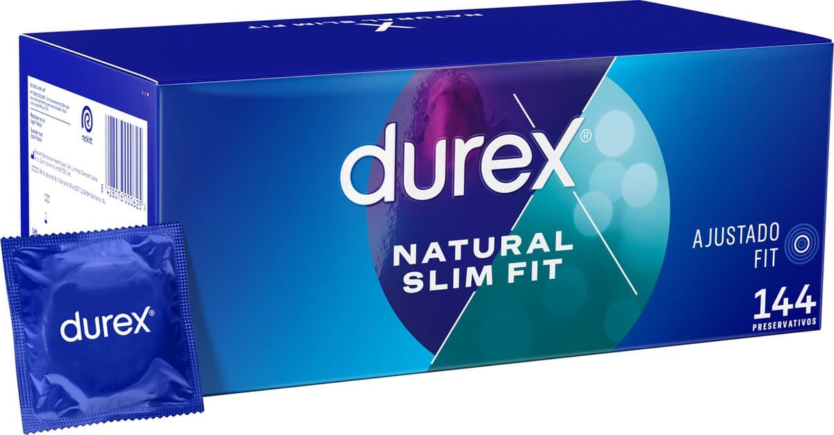 Durex Natural Slim Fit Condooms - 144 stuks — afbeelding 1