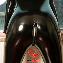 Latex Wetlook jumpsuit - Rits - Lange Mouwen - Open Billen - Zwart - Bodysuit — thumbnail 4