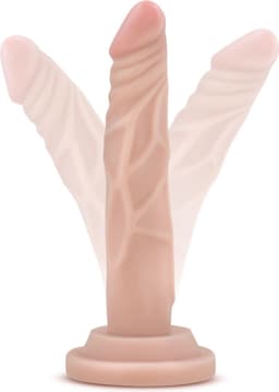 Dr. Skin - Realistische Mini Dildo Met Zuignap 15 cm - Beige — thumbnail 2