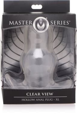 XR Brands Clear View - Holle Anale Plug - Extra Groot clear — thumbnail 2