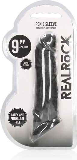 Penis Sleeve 9" - Black — thumbnail 2