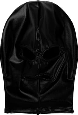 WiseGoods Luxe Latex Wetlook Masker - Feest Maskers - Sexy Kleren - Party Kleding - Erotiek Mask - Verkleden - Dames / Heren Zwart — thumbnail 4