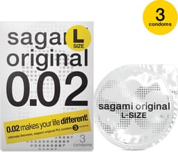 Sagami Original latexvrij condooms - L-size - 3 stuks — thumbnail 4